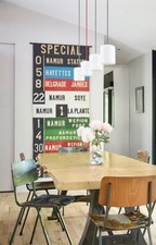 Vintage Belgium Trolly/Bus Destination Roll Sign Artwork Wall Hanging picture