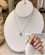 NWT Brighton Illumina Diamond Petite Necklace Silver Crystal 16”-18” Adjustable picture