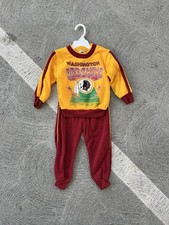 Vintage Washington Redskins NFL Toddler Sweatsuit Set 3T Made in USA Park Bench picture