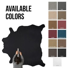 EASY TO CUT LEATHER HIDE WHOLE FULL COW UPHOLSTERY CAR SEAT NAPPA PEBBLE COWHIDE picture
