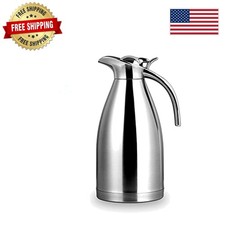 68 Oz Stainless Steel Thermal Carafe - Vacuum Insulated for Hot & Cold Drinks picture