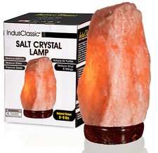 IndusClassic Natural Himalayan Crystal Rock Salt Lamp Air Purifier 6~9 lbs picture