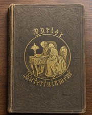 Antique 1858 Mirror of Fortune Victorian Book Illustrated Parlor Entertaining picture