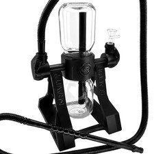360° Rotating GRavity Bong Dual Glass Chamber  Water Hookah Pipe 14mm | Complete picture