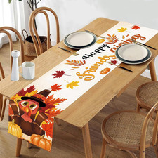 Friendsgiving Table Runner Decorations Friendsgiving Tablecloth 13X72 Inch picture