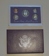 1992 S PROOF Set in Original Box US Mint with COA (5 Coins) picture