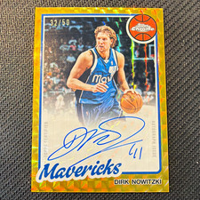 Topps 2025-26 Chrome Update Dirk Nowitzki Auto Gold Geometric 32/50 80TBA-DN picture