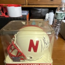 Nebraska Cornhuskers Heisman Autographed Mini Helmet Find By Will Shields Other picture