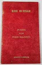 SHE IS HERE Genesis P-Orridge Poems For Thee Majesty #481 Signed Hand Stamped picture