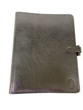 FILOFAX DESKFAX-V RARE VINTAGE-BLACK CALF LEATHER picture