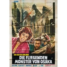 RODAN Italian Movie Poster In two panels. - 55x70 in. - 1956/R1968 - Ishirô Hond picture