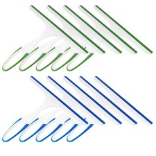 10 Pack Silicone Shower Glass Door Squeegee Window Wiper Cleaner with Hook picture