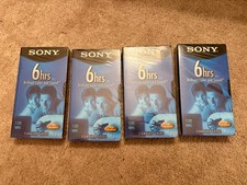 Sony T-120 6 Hour VHS Tape High Quality New Sealed - 4 pack picture