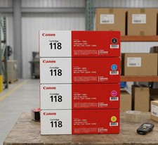 Canon 118 Toner 4-Pack | Black Cyan Magenta Yellow | For MF8580Cdw MF8380Cdw picture