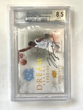 2012-13 Exquisite Michael Jordan Gold Spectrum Auto 1/1 BGS 8.5 Auto 10 picture