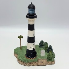 VTG 1998 Harbour Lights Cape Canaveral Lighthouse Figurine Statue #420 With Box picture