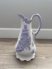 Vintage Naomi and Her Daughter's in law Sam Alcock & CO. Pitcher Biblical Scene picture