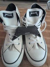 Converse x Metallica...and Justice for All High Top Sneakers, Women's 8, Men's 6 picture