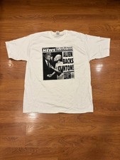 Vintage 1992 Weekly World News ALIEN BACKS CLINTON T-Shirt Tabloid  Size XL picture