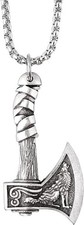 Viking Necklace for Men, Stainless Steel Mjolnir Pendant picture