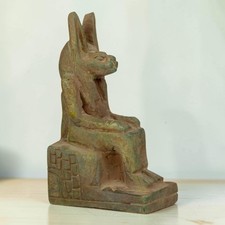Unique Ancient Egyptian Statue Anubis God Pharaonic Antiquities Rare Antique BC picture