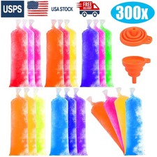 300pcs Disposable Ice Popsicle Mold Bags Comes With A Funnel Fruit Smoothies Ice picture