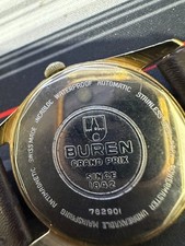 Vintage 1959 Buren Grand Prix Super Slender Power Master Automatic – 20µm Gold P picture