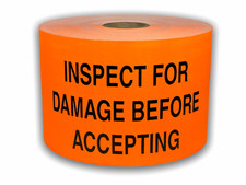 3X5, INSPECT FOR DAMAGE BEFORE ACCEPTING, 500 labels per roll, 1-12 Rolls picture
