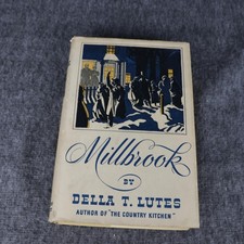 Vintage 1938 Millbrook Della T Lutes Blue HC DJ Little Brown USA Illustrated picture