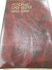 Leatherette New Vintage Academic  Date Keeper 1983-1984 Unused Rare History  picture
