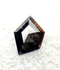 0.95 Ct Natural Salt and pepper Loose Diamond Black geometric Diamond Polished picture