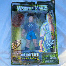 JAKKS Pacific WWF TitanTron Live SmackDown Series 2 Steve Austin Figure 1999 picture