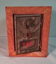 Vintage 1920's Flying Eagle Post Office Box Trinket Safe Door - Working Combo picture