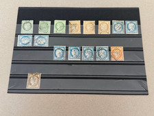 France Ceres Perf group of stamps loose Scott Cat 50/62 1870-1872 dups picture