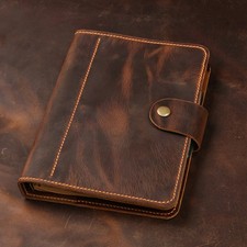 Refillable Genuine A5 Leather binder Diary Travel Journal picture