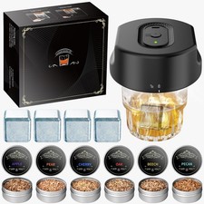 Electric Whiskey Smoker Kit with 6 Flavors Wood Chips USB for Drinks,Bourbon picture