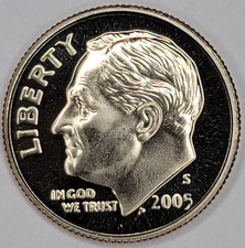 2005 S Gem Proof DCAM Roosevelt Dime - CN-Clad picture