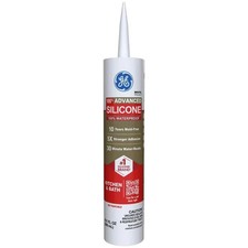 GE ADVANCED Silicone 2 KITCHEN & BATH Project 10.1oz WHITE Waterproof Flexible picture