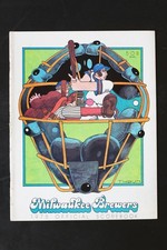 Vintage 1975 Milwaukee Brewers Official Scorebook Baseball THDUN Art picture