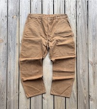 Vintage 60s 70s Carhartt Canvas Double Knee Work Pants Mens Talon Union 40x30 picture