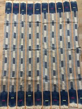 Vintage African Baule Fabric Stripes Mudcloth 57”x40”W  - #s317 picture