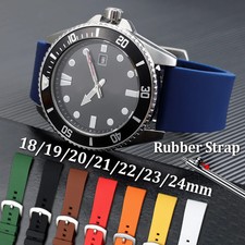 18/19/20/21/22/24mm Sports Silicone Watchband Waterproof Soft Rubber Watch Strap picture