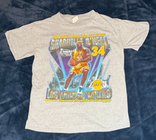 Vintage Lee Sport Shaquille O'Neal Lakers 2002 Finals MVP Graphic T-Shirt Large picture