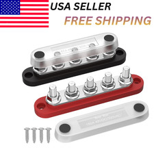 6 Way Bus Bar Terminal 150A Screws Power Distribution Battery Block For Car Boat picture