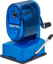 X-Acto Bulldog Vacuum Mount Manual Pencil Sharpener,  BLUE picture