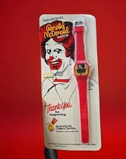 1986 McDonald’s Official Ronald McDonald Digital Watch Red Retro picture