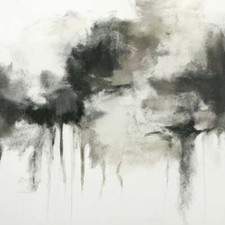 Abstract Black Grunge Pattern Art Print picture