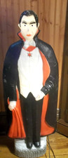 Vintage BELA LUGOSI Dracula Don Featherstone Halloween Lighted Blow Mold As Is picture