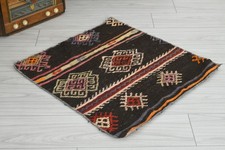 2x3 Turkish Door Mat Rug Hand-Knotted Vintage Small Rugs Oushak Mini Carpet,433 picture