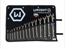 Wright Tool 915 15-Pc 12-Point Combo Wrench Set 5/16